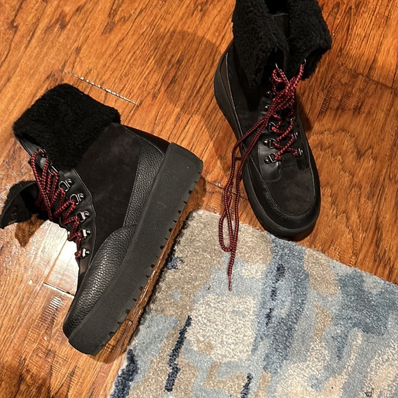 COACH Tyler Shearling Platform Boots - Picture 6 of 6